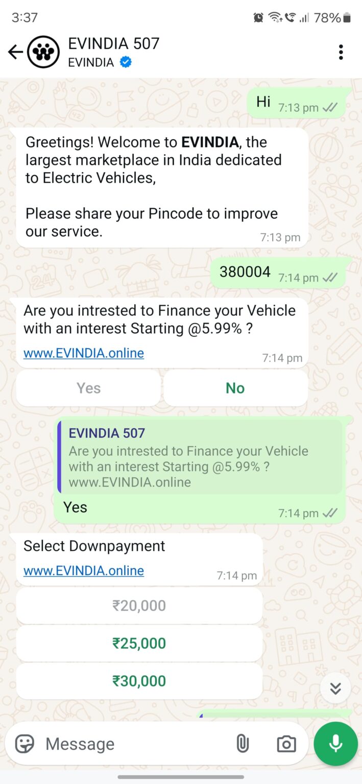 TheMessenger app interface